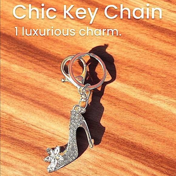 New! Bling Stiletto Purse Charm or Keychain - Picture 10 of 16